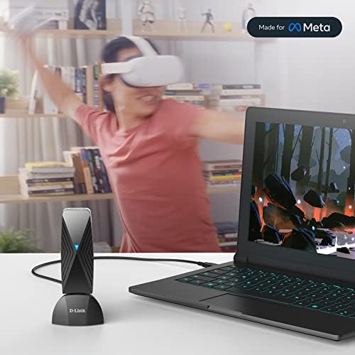 D -Link VR גשר האוויר - חיבור אלחוטי ייעודי בין Meta Quest 2 [Oculus] ו- Gaming PC VR לתנועה 360